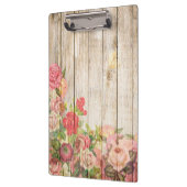  Rustische Romantische Rozen Hout Klembord (Links)