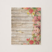  Rustische Romantische Rozen Hout Legpuzzel (Verticaal)