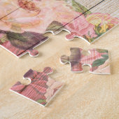  Rustische Romantische Rozen Hout Legpuzzel (Zijkant)