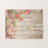 Rustische Romantische Rozen Hout Legpuzzel (Horizontaal)