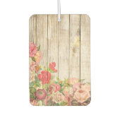  Rustische Romantische Rozen Hout Luchtverfrisser (Voorkant)