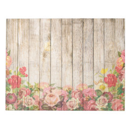  Rustische Romantische Rozen Hout Notitieblok