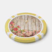  Rustische Romantische Rozen Hout Pokerchips (Enkel)