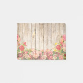  Rustische Romantische Rozen Hout Post-it® Notes (Voorkant)