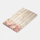  Rustische Romantische Rozen Hout Post-it® Notes (Schuin)