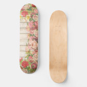  Rustische Romantische Rozen Hout Skateboard (Voorkant)