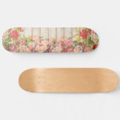  Rustische Romantische Rozen Hout Skateboard (Horizontaal)