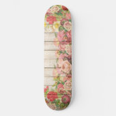  Rustische Romantische Rozen Hout Skateboard (Voorkant)