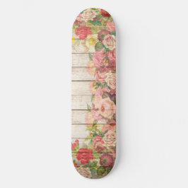  Rustische Romantische Rozen Hout Skateboard