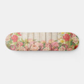 Rustische Romantische Rozen Hout Skateboard (Horizontaal)