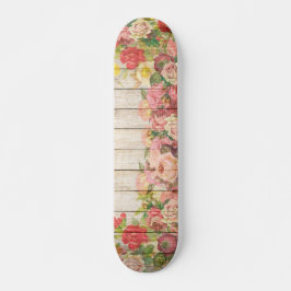  Rustische Romantische Rozen Hout Skateboard