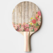  Rustische Romantische Rozen Hout Tafeltennisbatje (Achterkant)