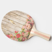  Rustische Romantische Rozen Hout Tafeltennisbatje (Zijkant)