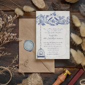 Rustische Romantische  vogelpest Kaart