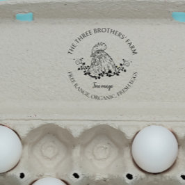 Rustische ronde |  Eierkartons Rubberstempel