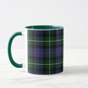 Rustische ruit purper groen geruit tartan mok