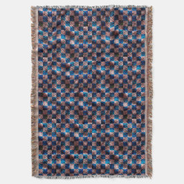 Rustische schaak in de vorm van gekruiste krassen deken