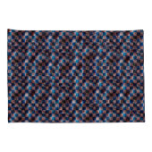 Rustische schaak in de vorm van gekruiste krassen kussensloop (Achterkant-Rechts)