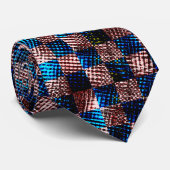 Rustische schaak in de vorm van gekruiste krassen stropdas (Opgerold)