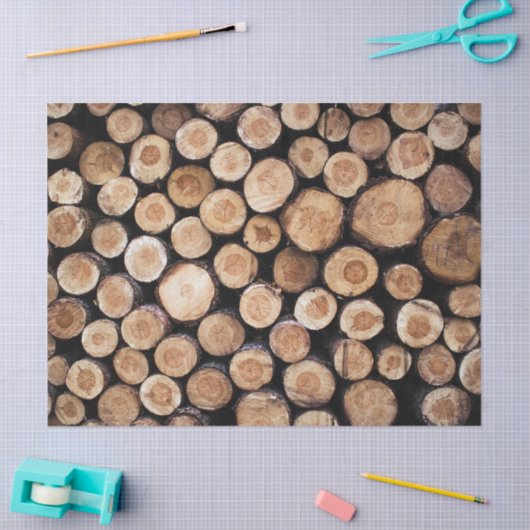 Rustische schoorstenen tissuepapier (Craft)