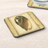 Rustische  Seashell Drankjes Onderzetter (Linkerzijde)