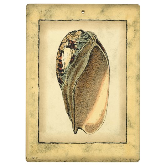 Rustische  Seashell Klembord (Achterkant)