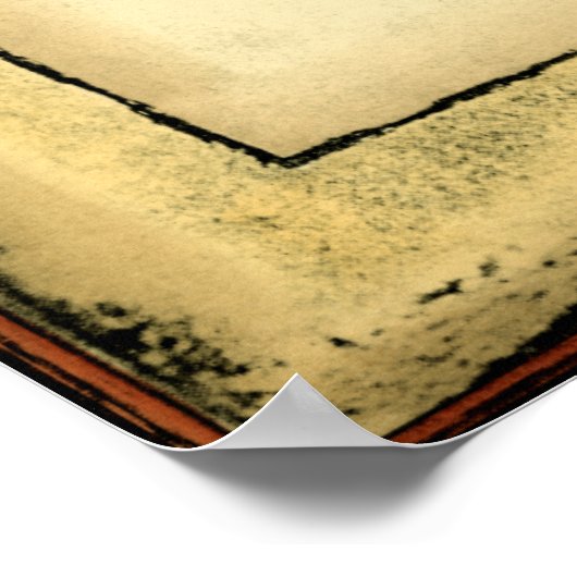 Rustische Seashell Poster (Hoek)