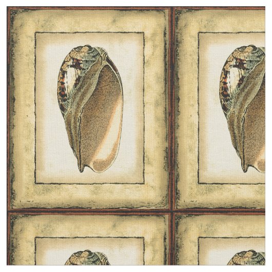 Rustische  Seashell Stof (Close Up)