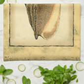 Rustische  Seashell Theedoek (Gevouwen)