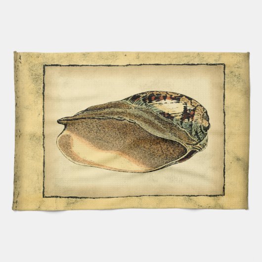 Rustische  Seashell Theedoek (Horizontaal)