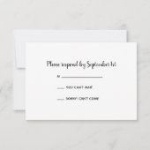 Rustische Sinaasappel Daisy Barn Wood Wedding RSVP Kaartje (Achterkant)