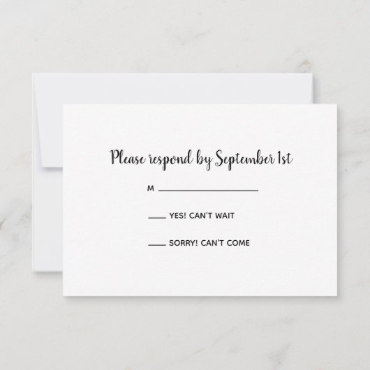 Rustische Sinaasappel Daisy Ranch Wedding RSVP Kaa (Achterkant)