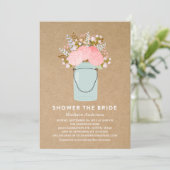 RUSTISCHE STROMEN  | BRIDAL SHOWER INVITATION KAART (Staand voorkant)