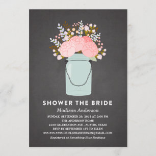 RUSTISCHE STROMEN   BRIDAL SHOWER INVITATION KAART