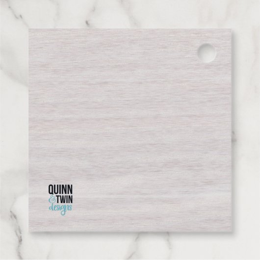 Rustische Succulenten Bedankjes Labels (Achterkant)