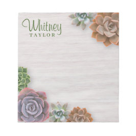 Rustische Succulenten Notitieblok