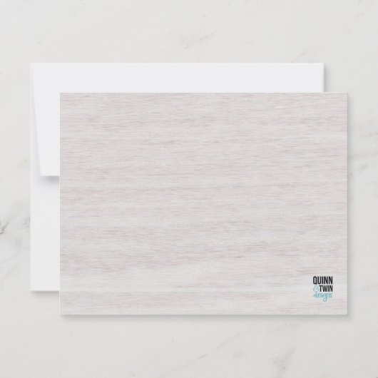 Rustische Succulenten RSVP Kaartje (Achterkant)