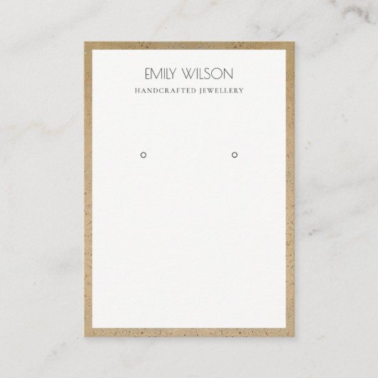 RUSTISCHE TERRACOTTA TEXTURE GRENSOVERSCHRIJDENDE  VISITEKAARTJE (Voorkant)