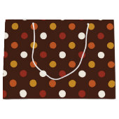 Rustische Thanksgiving Holiday Herfst najaar kleur Large Cadeautasje (Voorkant)