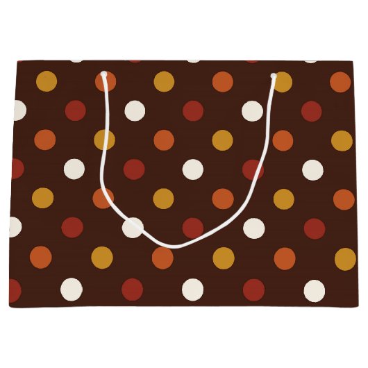 Rustische Thanksgiving Holiday Herfst najaar kleur Large Cadeautasje (Voorkant)