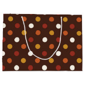 Rustische Thanksgiving Holiday Herfst najaar kleur Large Cadeautasje (Achterkant)