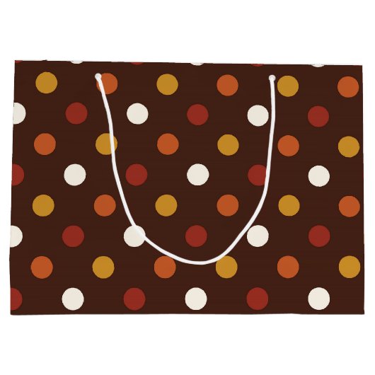 Rustische Thanksgiving Holiday Herfst najaar kleur Large Cadeautasje (Achterkant)