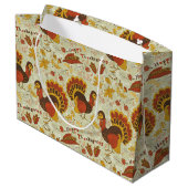 Rustische Thanksgiving Holiday Herfst najaar kleur Large Cadeautasje (Achterkant Gekanteld)