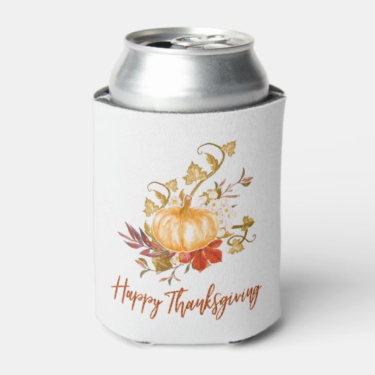 Rustische Thanksgiving najaar pompoen Blikjeskoeler (Blikje Voorkant)