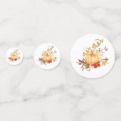 Rustische Thanksgiving najaar pompoen Confetti (Voorkanten)