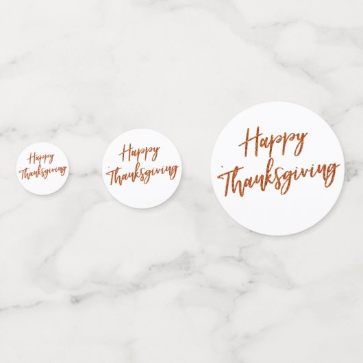 Rustische Thanksgiving najaar pompoen Confetti (Achterkanten)