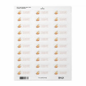 Rustische Thanksgiving najaar pompoen Etiket (Full Sheet)