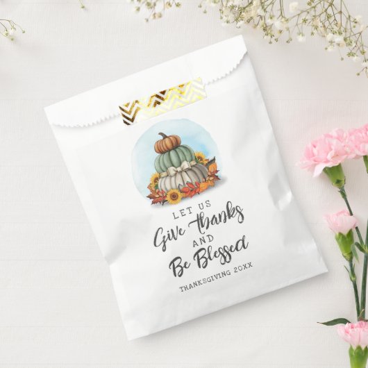 Rustische Thanksgiving zonder blote zonnebloem met Bedankzakje (Gezegeld)