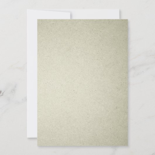 Rustische  uitnodigingen voor groene weddenschappe (Achterkant)