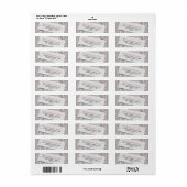 Rustische vakantie retouradres etiket (Full Sheet)